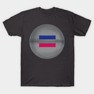 Androgynous flag pride colours circular sphere T-Shirt